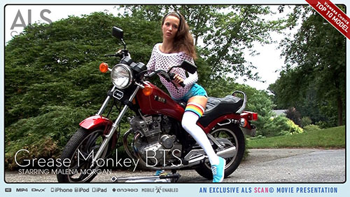 Malena Morgan "Grease Monkey BTS"