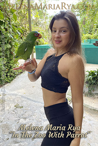 Melena Maria Rya "In The Zoo With Parrot"