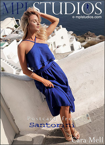 Cara Mell "Postcard from Santorini"