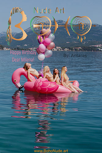 Milena Angel, Nika N, Amy & Krystal "Happy Birthday Dear Milena!"